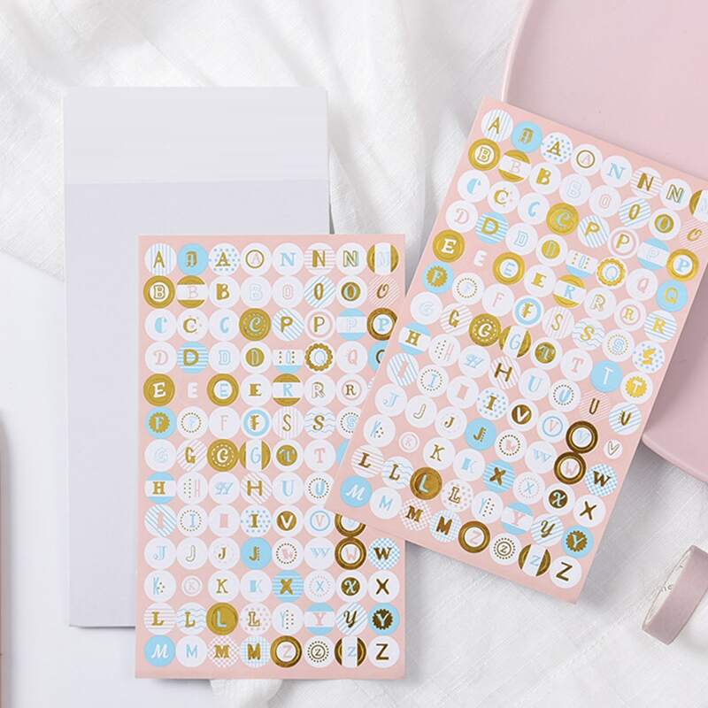 

2sheets Letter Graphic Sticker, Multicolor