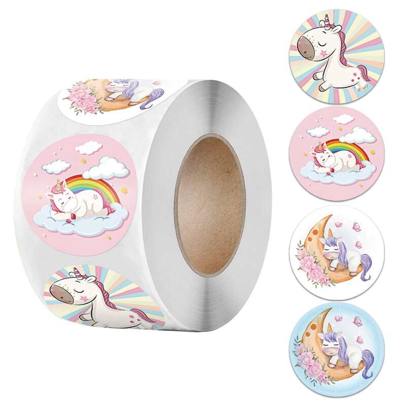 

1roll Unicorn Print Sticker Tape, Multicolor