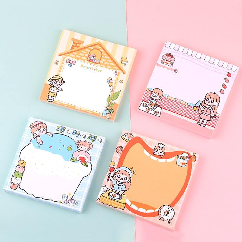 

1pc Cartoon Graphic Random Memo Pad, Multicolor