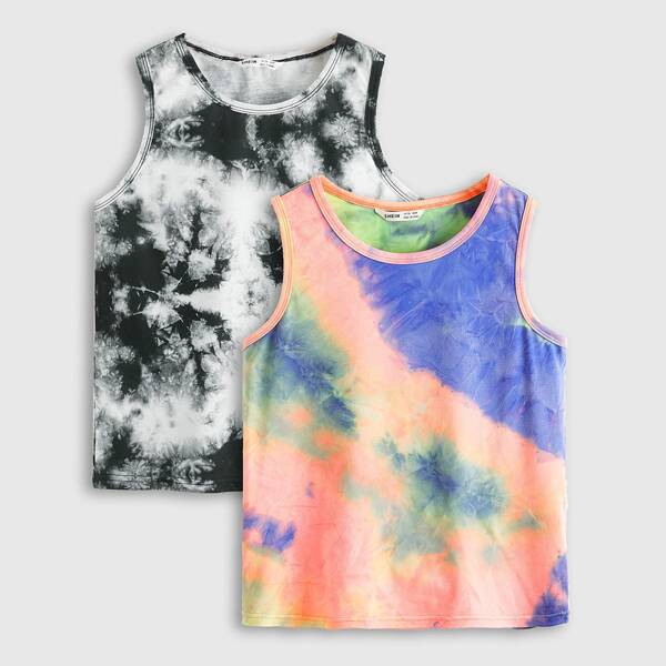 

Boys 2 Pack Tie Dye Tank Top, Multicolor