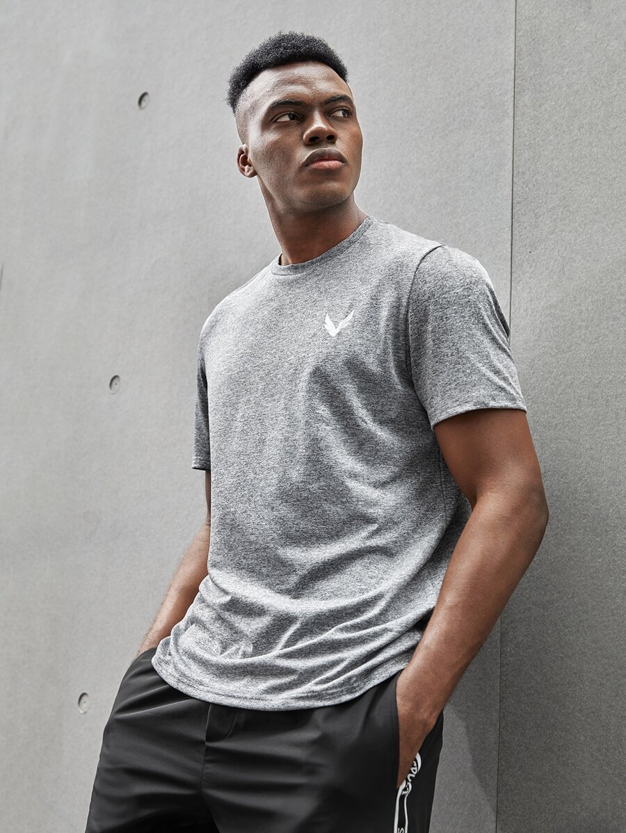 Manfinity VCAY Tops Nam Thú vật Giải trí - Xám - Xem 1