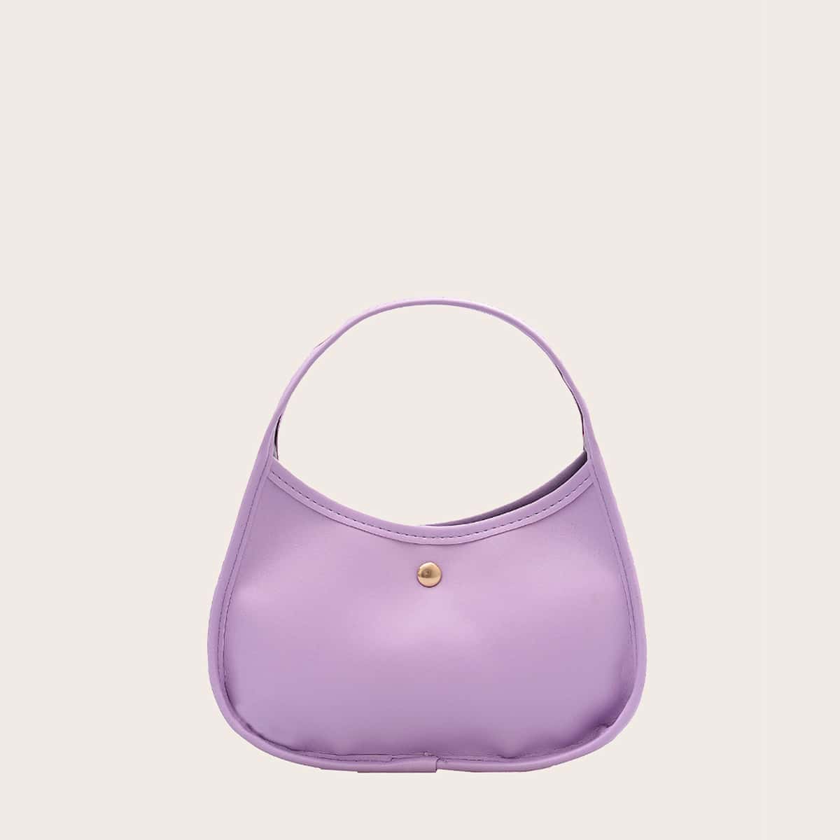 

Solid Satchel Bag, Purple