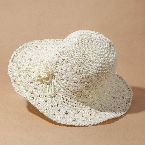 

Solid Sun Hat, White