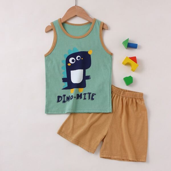 

Пижама с принтом динозавров для мальчиков, Многоцветный