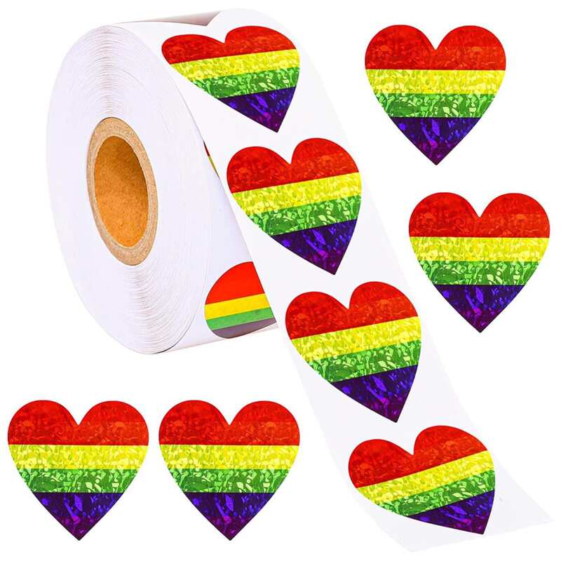 

1roll Heart Sticker Tape, Multicolor