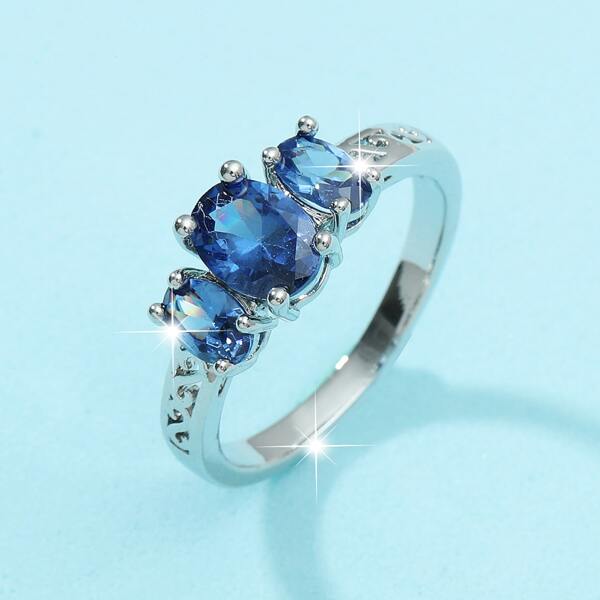 

1pc Simple Ring, Silver