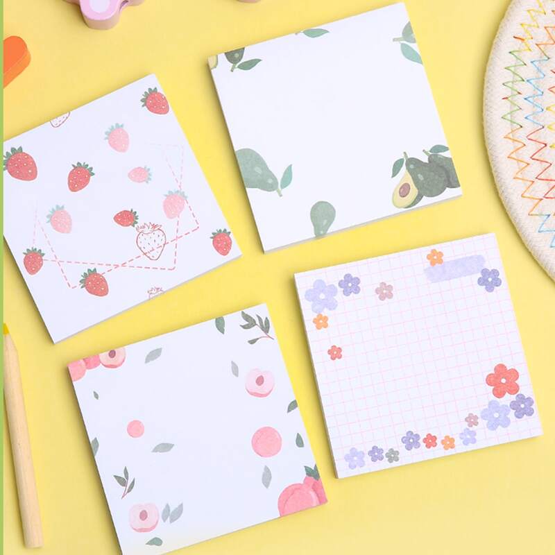 

1pc Fruit Print Random Sticky Note, Multicolor