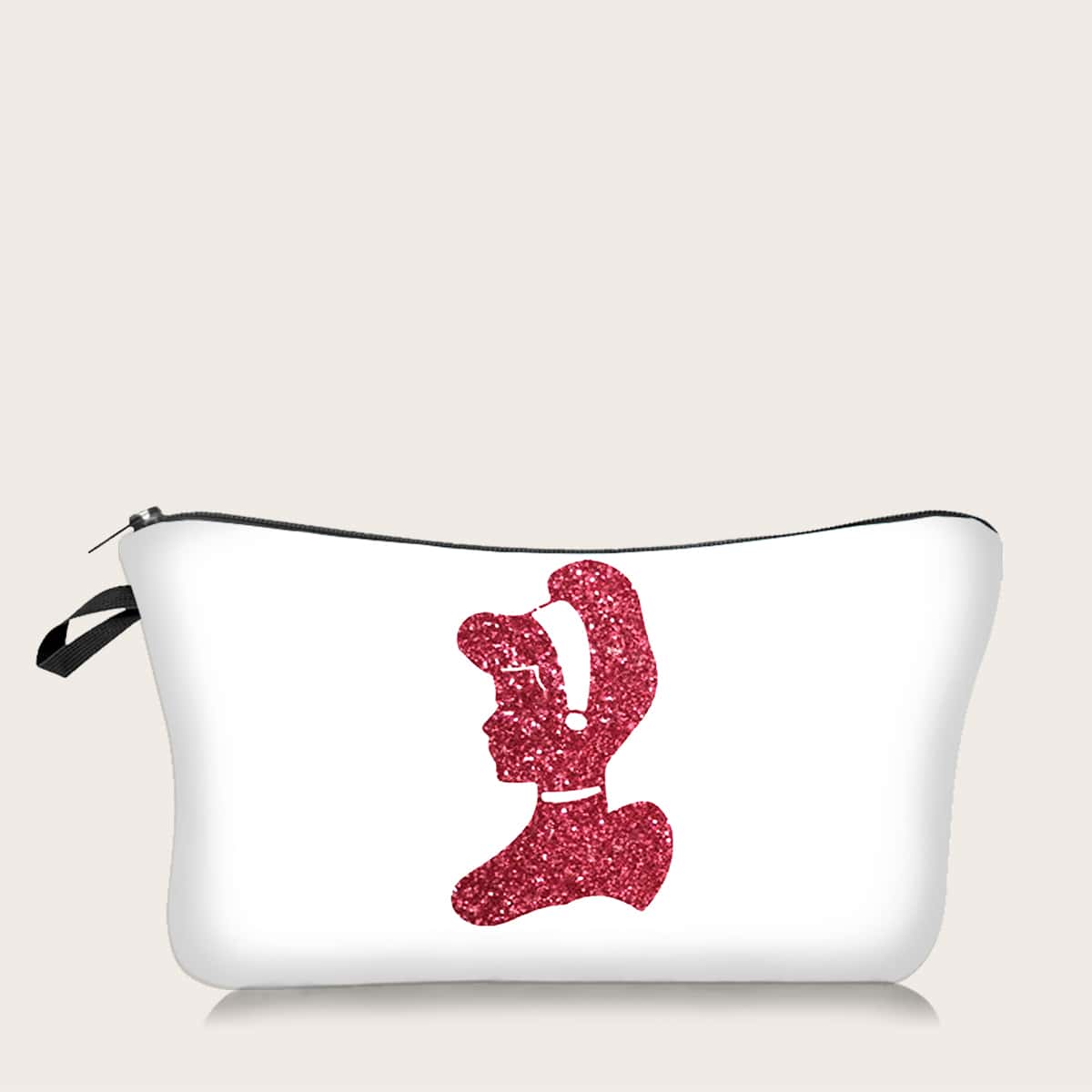 

Girl Print Makeup Bag, Hot pink