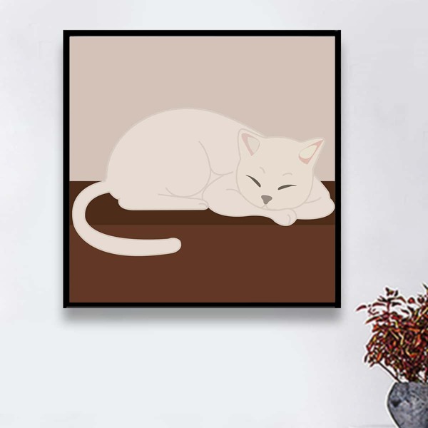 

Cat Pattern Diamond Painting Without Frame, Multicolor