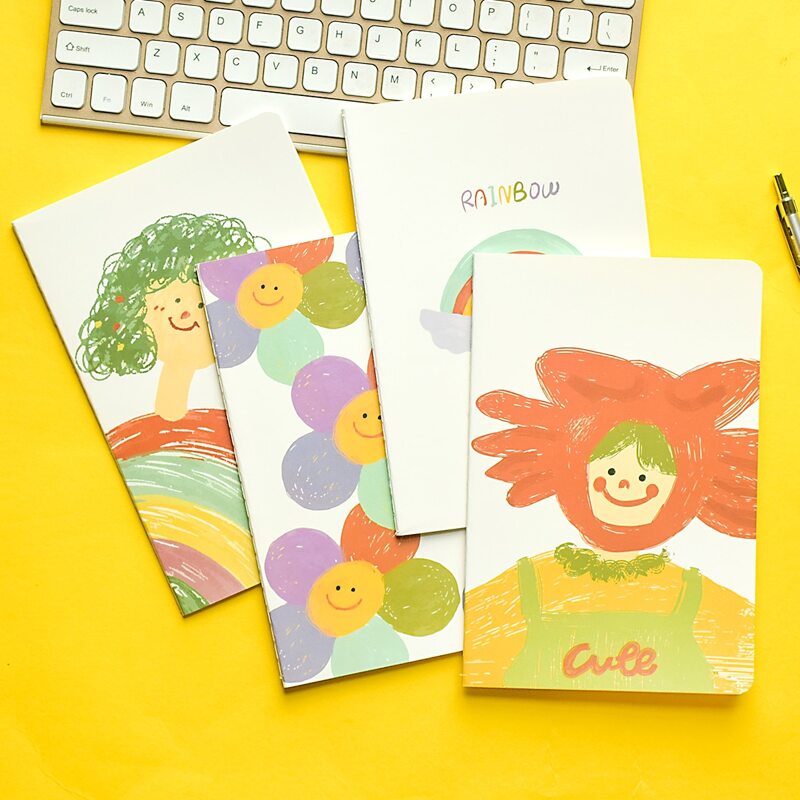

1pc Cartoon Graphic Random Notebook, Multicolor