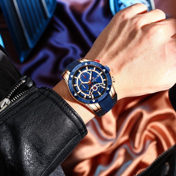 

Men Triple Dial Date Quartz Watch