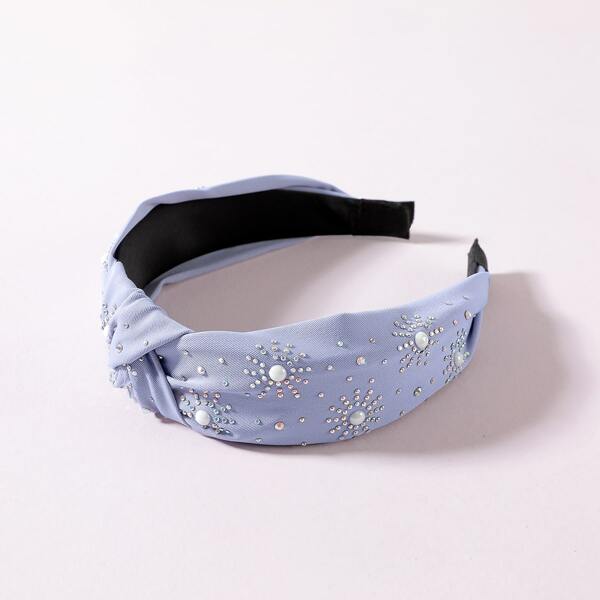 

Rhinestone Decor Headband, Blue