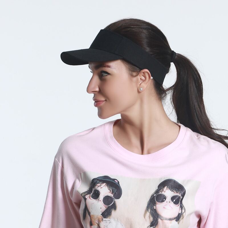 

Solid Visor Hat, Black