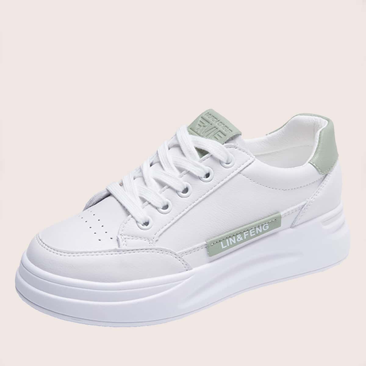 

Lace-up Front Skate Shoes, Green