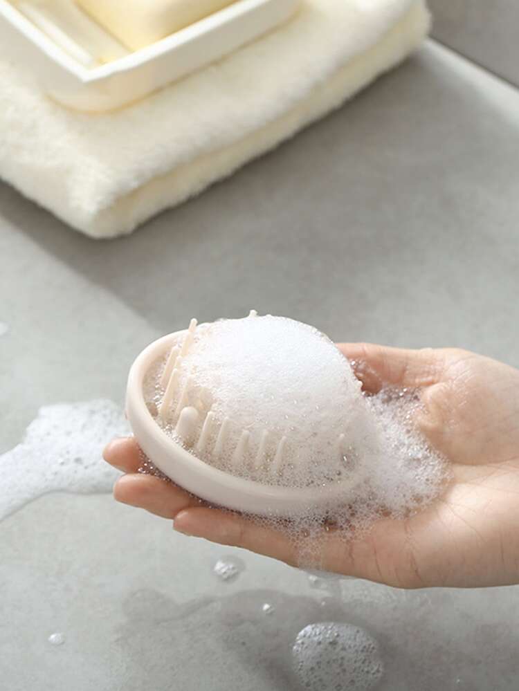 1pc Shampoo Brush - Beige - View 3