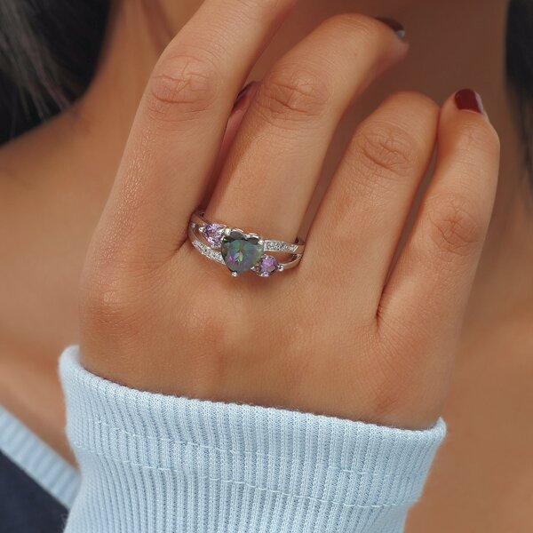 

Zircon Decor Ring, Multicolor