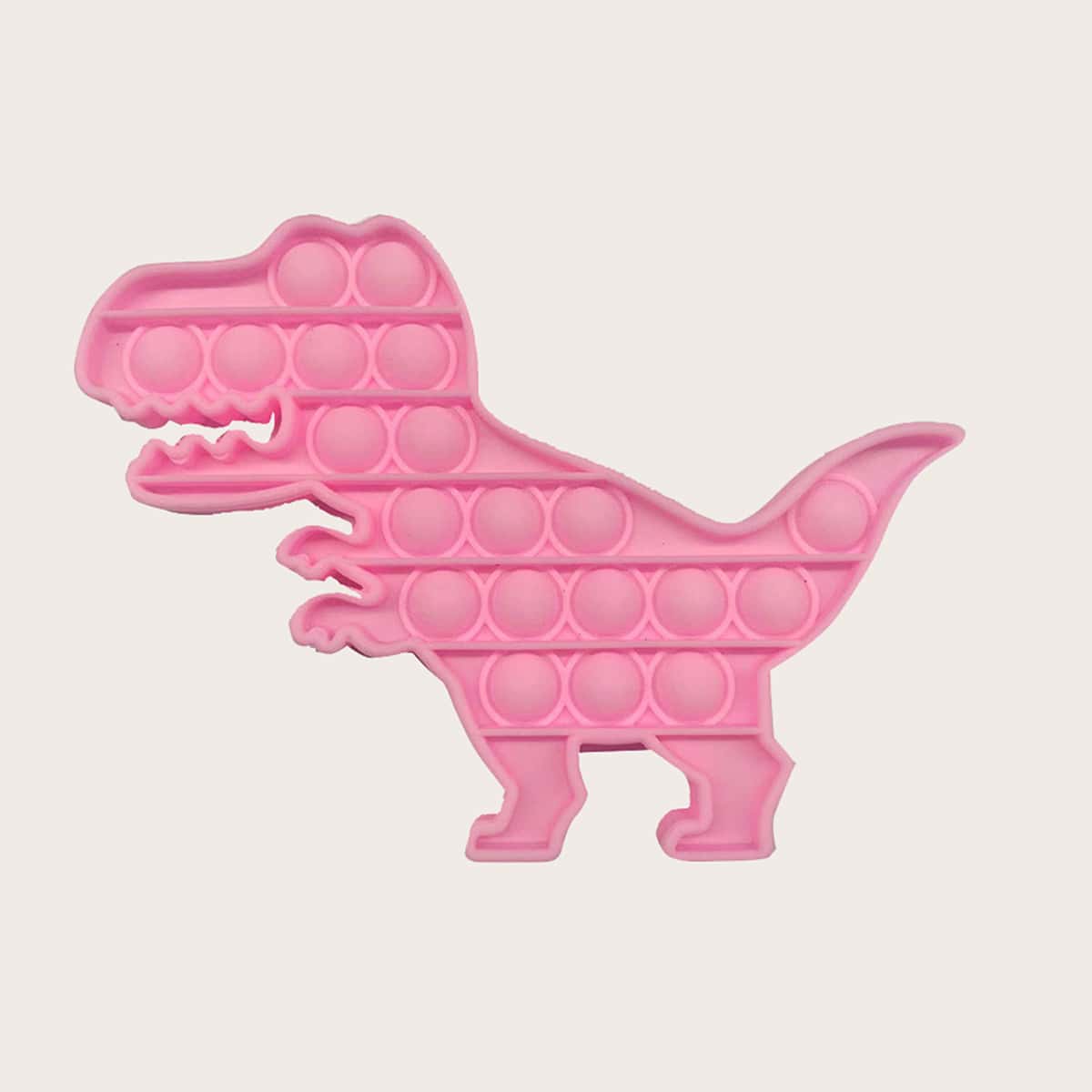 

1pc Dinosaur Push Bubble Decompression Toy, Pink