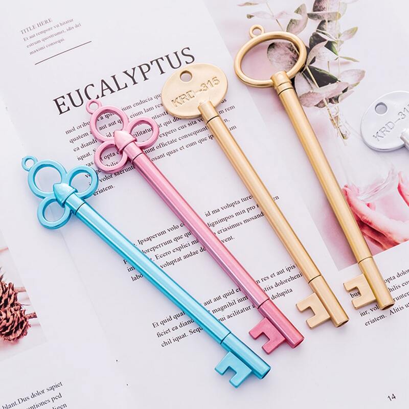 

1pc Random Key Shaped Gel Pen, Multicolor