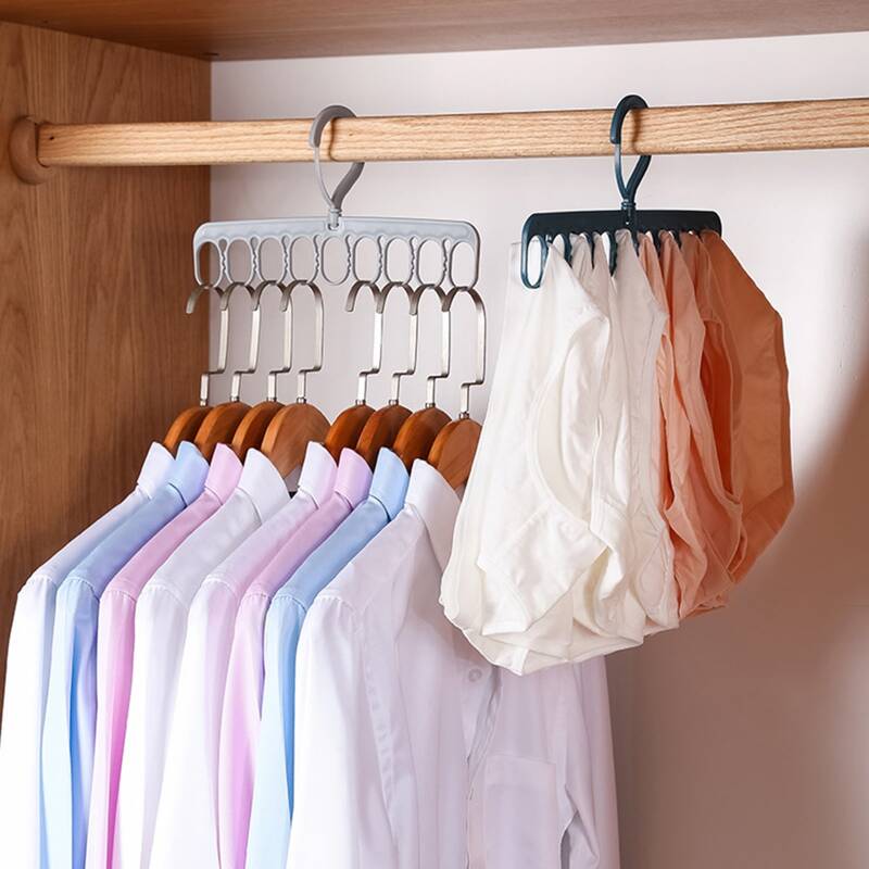 

1pc Random 9 Hole Rotatable Hanger, Multicolor