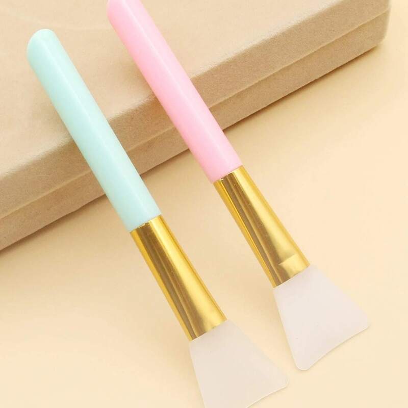 

2pcs Silicone Facial Mask Brush, Multicolor