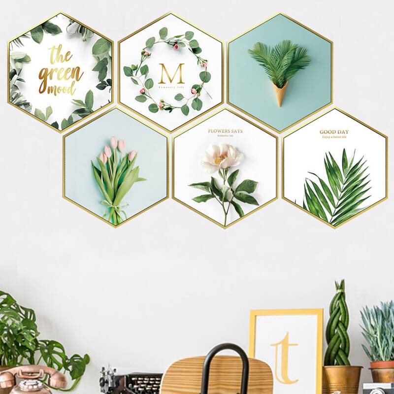 

Flower & Plants Print Wall Sticker, Multicolor