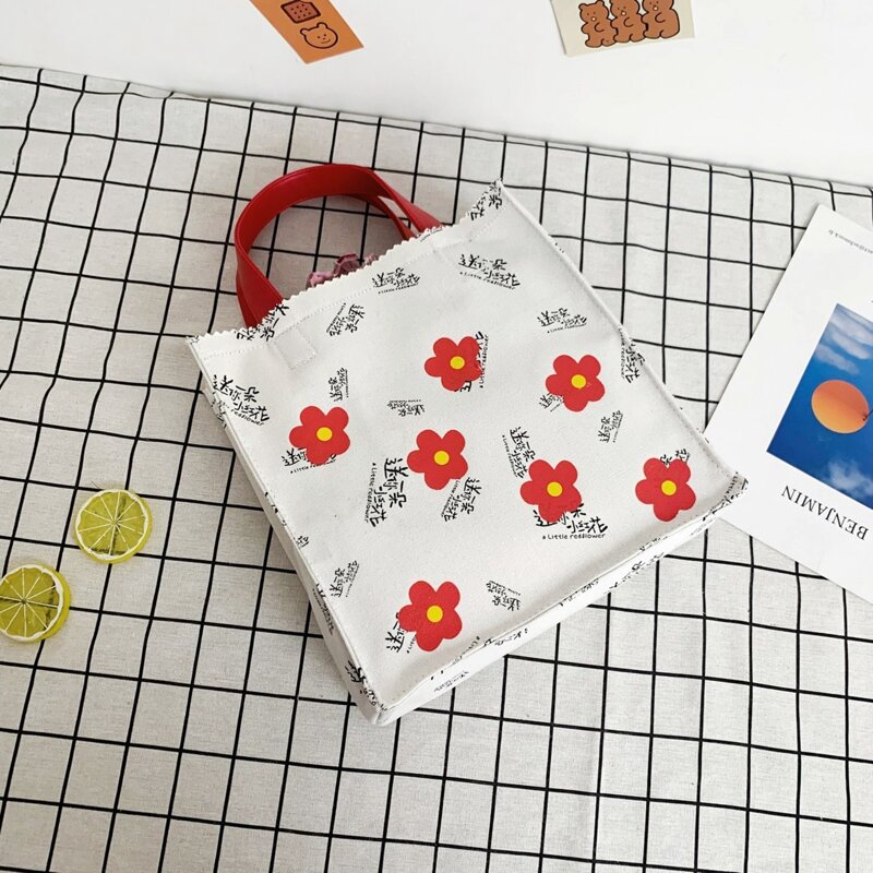 

Floral Tote Bag, White