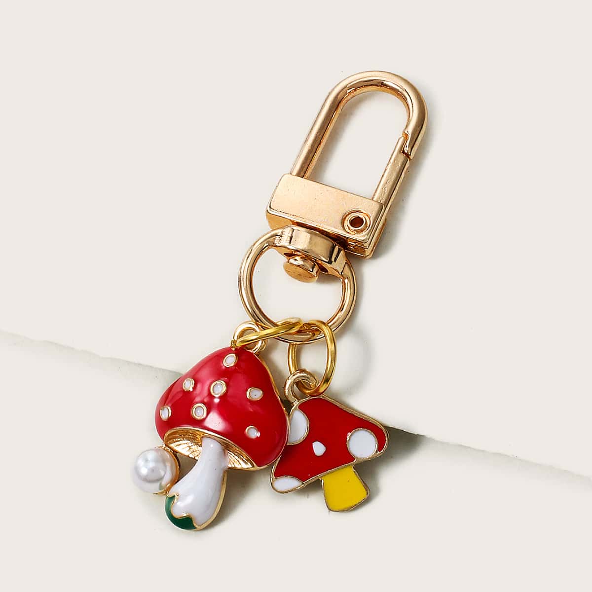 

Mushroom Bag Charm, Red