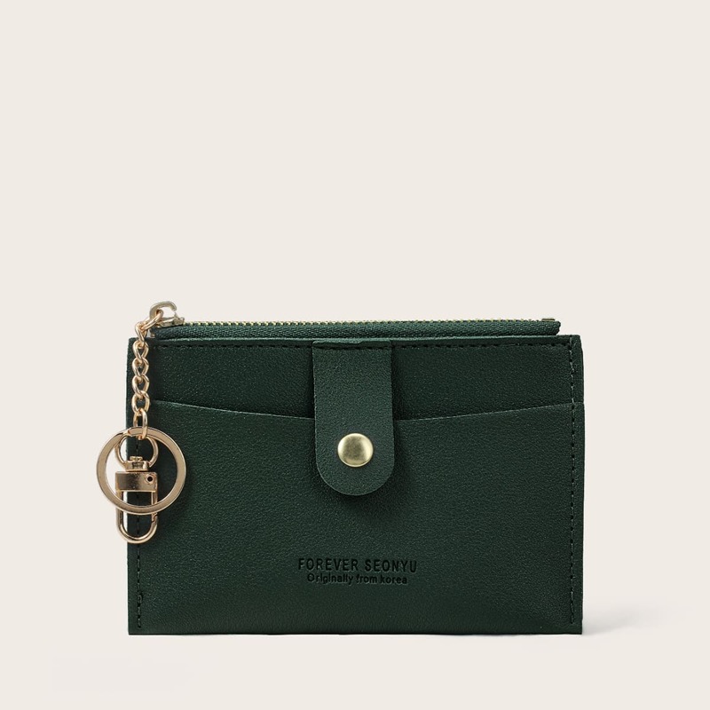 

Zip Card Holder, Green