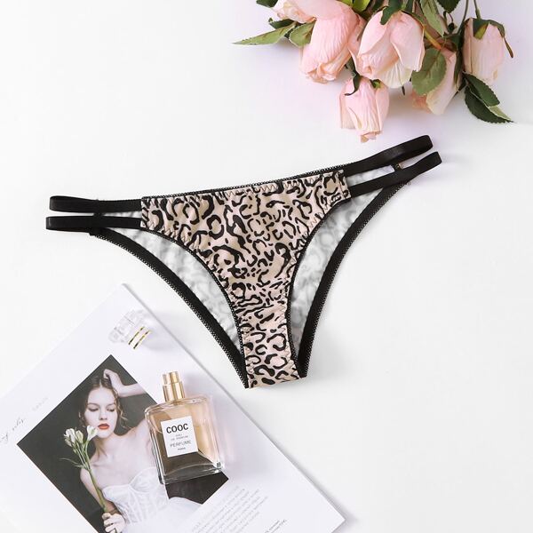 

Leopard Cut-out Panty, Multicolor