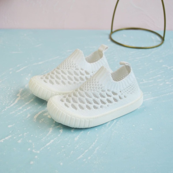 

Toddler Girls Hollow Out Knit Sneakers, White