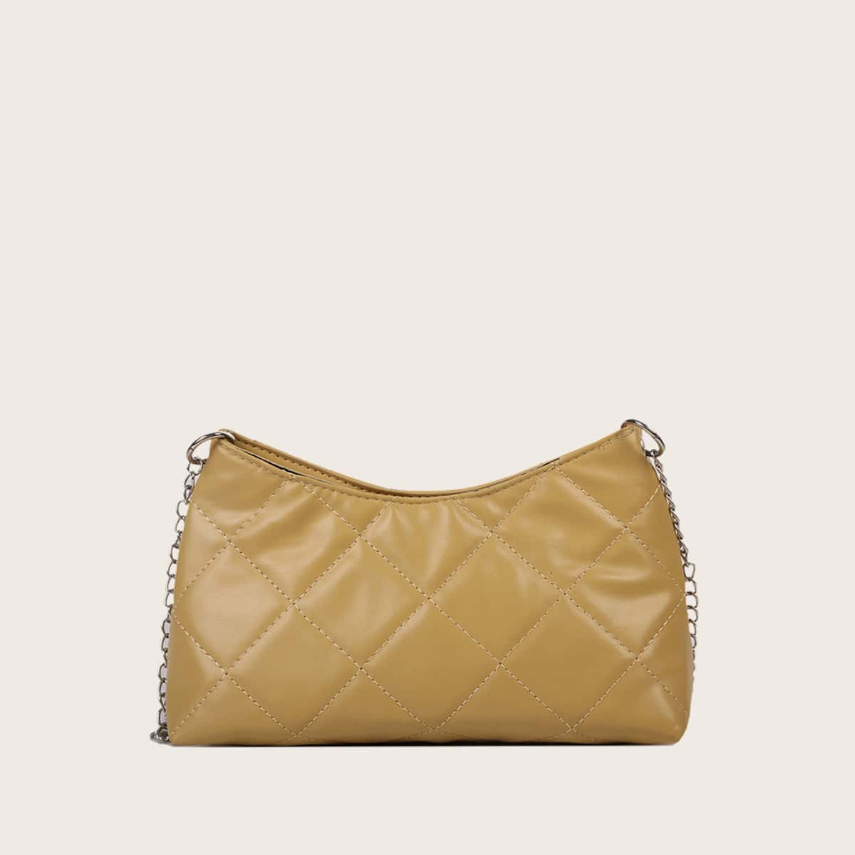 

Quilted Chain Crossbody Bag, Yellow