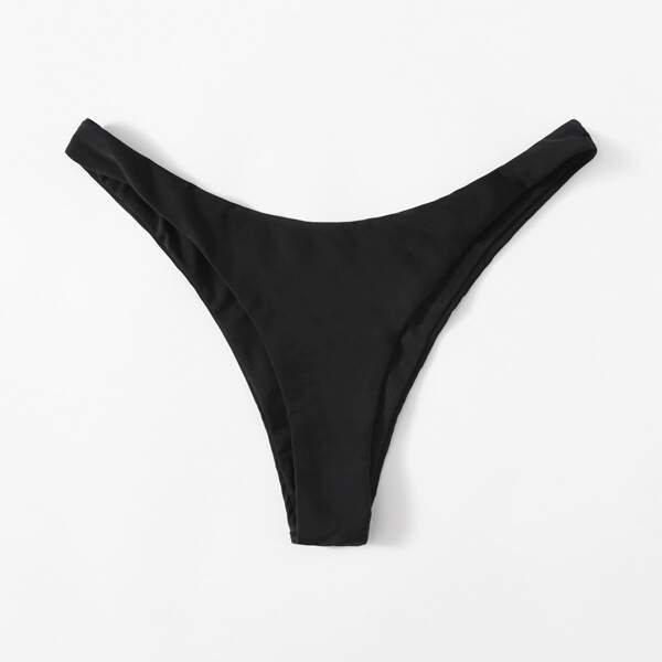 

High Cut Bikini Panty, Black