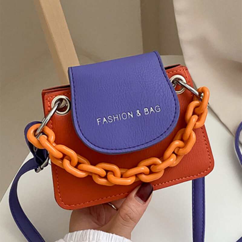 

Colorblock Mini Satchel Bag, Multicolor