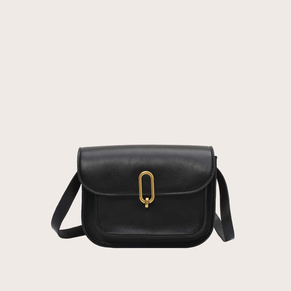 

Solid Crossbody Bag, Black