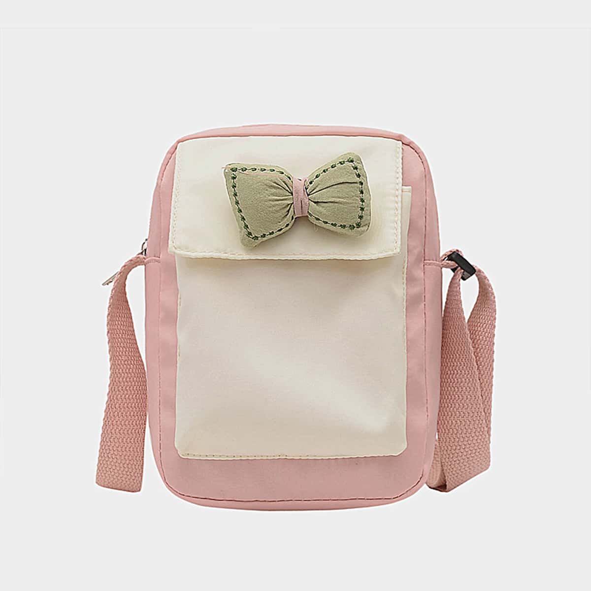 

Colorblock Bow Crossbody Bag, Multicolor