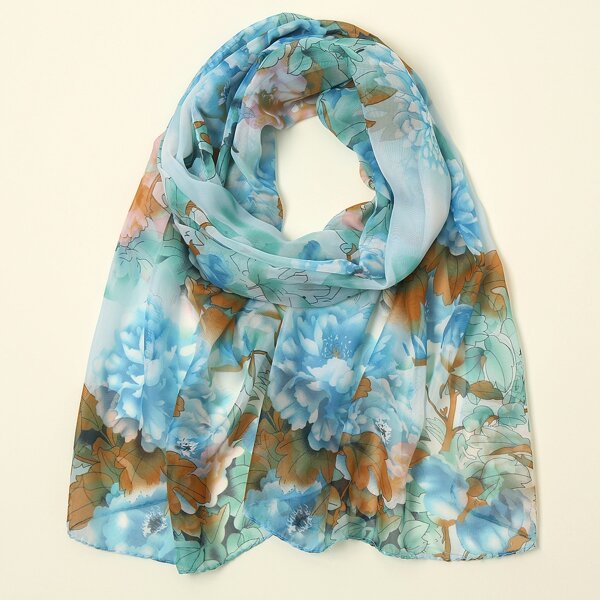 

Floral Print Scarf, Multicolor