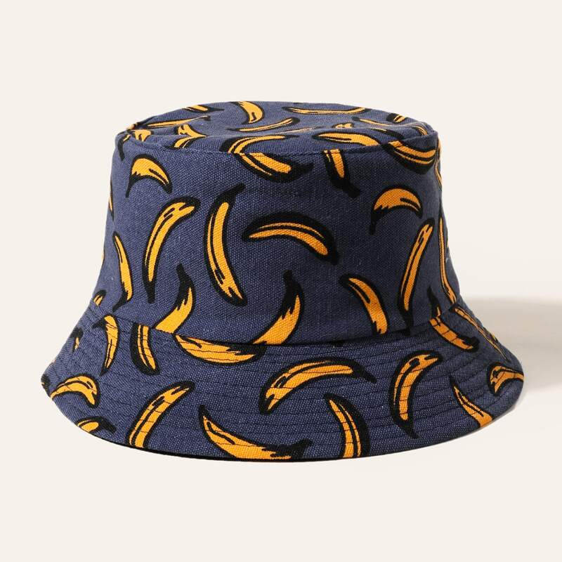 

Fruit Print Bucket Hat, Multicolor