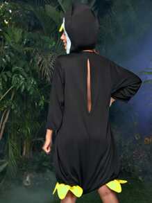 Traje de pingüino con lazo - Blanco y Negro - Ver 2