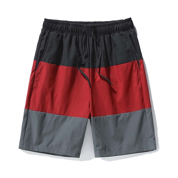 

Men Cut And Sew Drawstring Shorts, Multicolor