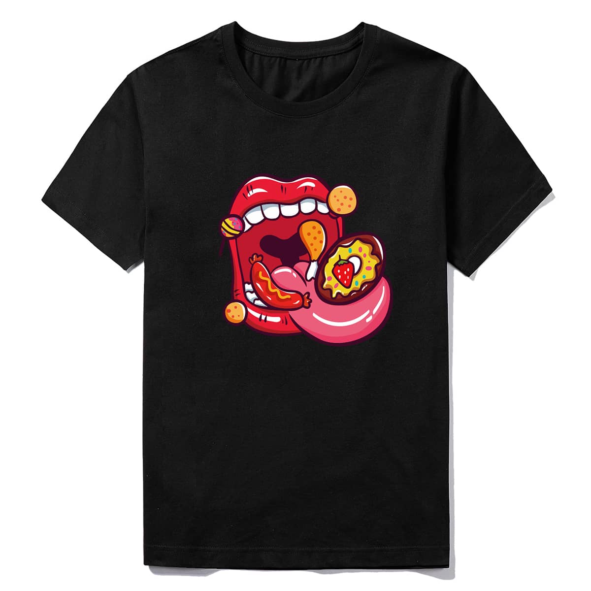 

Guys Cartoon Graphic Tee, Black