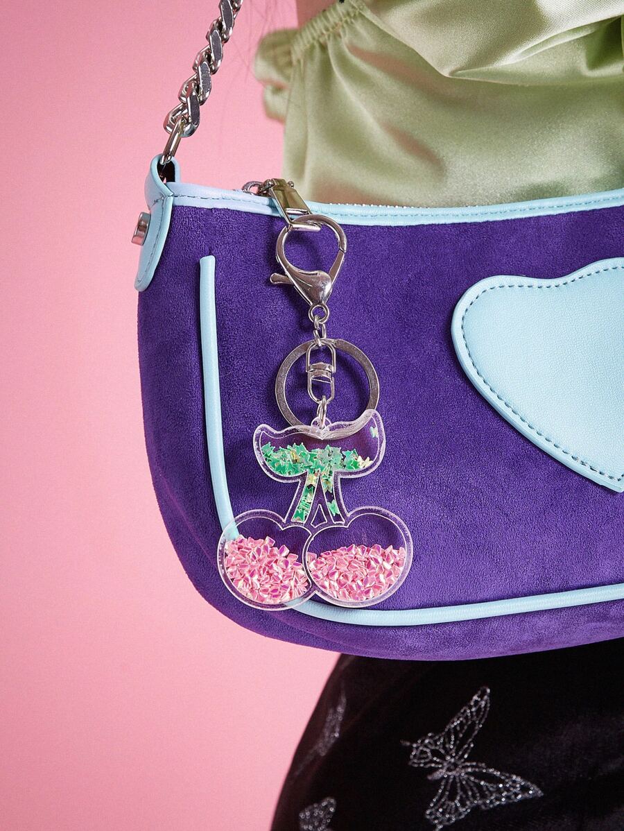 Cherry Decor Bag Charm - Multicolor - View 1