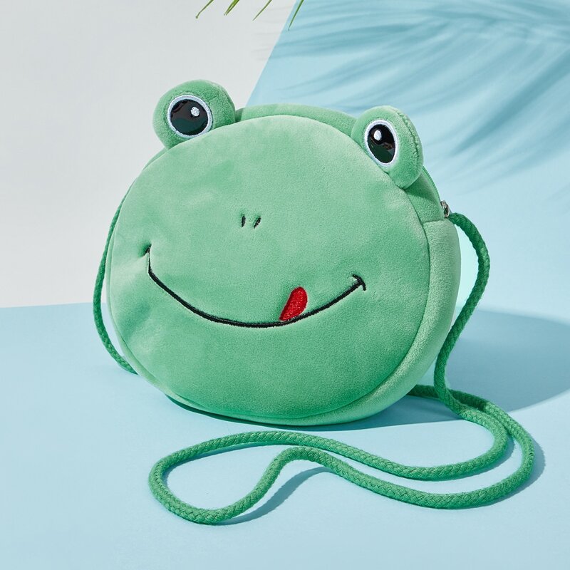 

Cartoon Design Crossbody Bag, Mint green
