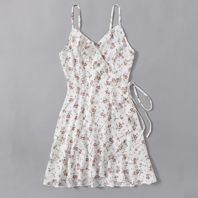 

Ditsy Flower Ruffle Cami Dress, Multicolor