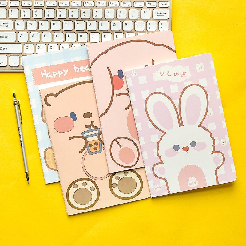 

1pc Cartoon Graphic Cover Random Notebook, Multicolor