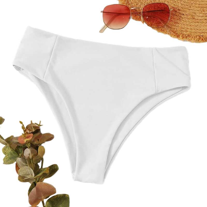

High Waisted Bikini Panty, White