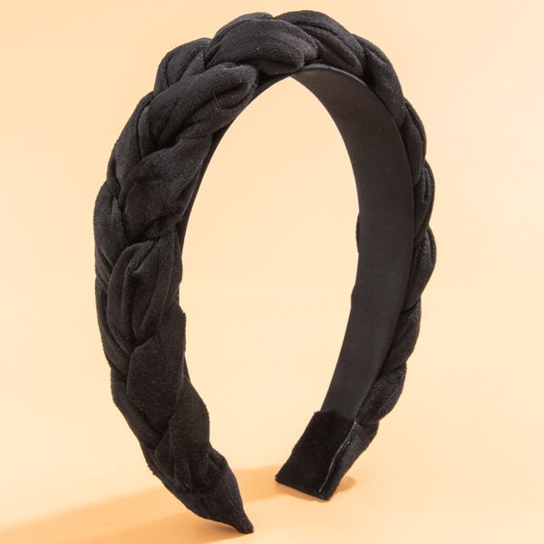 

Braided Design Hair Hoop, Black