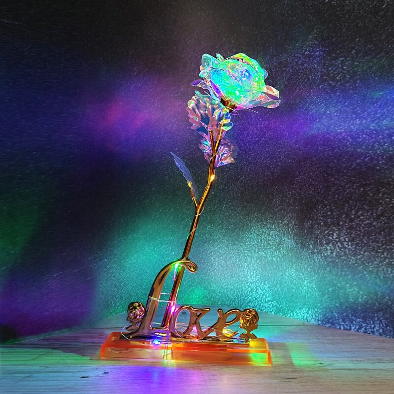 

1pc Rose Design Light, Multicolor