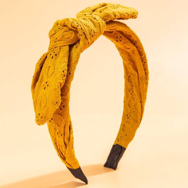 

Bow Knot Hair Hoop, Yellow