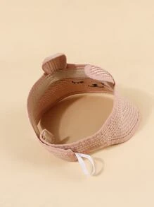 Baby Cartoon Visor Hat - Pink - View 2