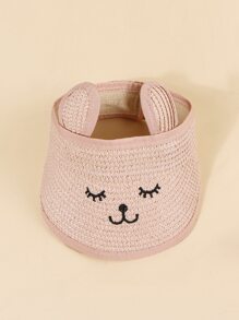 Baby Cartoon Visor Hat - Pink - View 4
